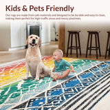 Charming Earthy Rainbow Motif(Red)