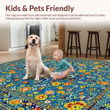 Eclectic Colorful Medallion Motif(Blue)