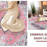 Charming Vintage Floral Print(Pink)