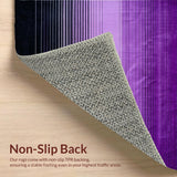 Ultra Soft Area Rug, Non Slip, Stain Resistant, Washable Area Rugs for Living Room, Bedroom, Abstract Gradient Ombre Aesthetic(Purple)