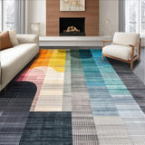 Ultra Soft Area Rug, Non Slip, Stain Resistant, Washable Area Rugs for Living Room, Bedroom, Artistic Ogee Pattern with Tassels(Orange)