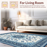 Chic Handcrafted Round Textile Art(Blue)