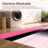 Ultra Soft Area Rug, Non Slip, Stain Resistant, Washable Area Rugs for Living Room, Bedroom, Striking Abstract Gradient Composition(Pink)