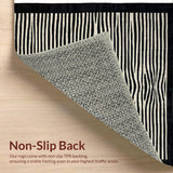 Ultra Soft Area Rug, Non Slip, Stain Resistant, Washable Area Rugs for Living Room, Bedroom, Exotic Animal Print Bedroom Carpet with Bold Contrast(Black)