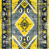 Ultra Soft Area Rug, Non Slip, Stain Resistant, Washable Area Rugs for Living Room, Bedroom, Tribal Distressed Grey Yellow Living Room Rug(Yellow)