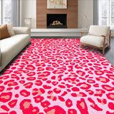 Ultra Soft Area Rug, Non Slip, Stain Resistant, Washable Area Rugs for Living Room, Bedroom, Charming Animal Print Delight(Pink)