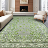 Ultra Soft Area Rug, Non Slip, Stain Resistant, Washable Area Rugs for Living Room, Bedroom, Chic Organic Textured Aesthetic(Gray)