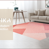 Ultra Soft Area Rug, Non Slip, Stain Resistant, Washable Area Rugs for Living Room, Bedroom, Blush Pink Geometric Living Room 3D Texture Rug(Pink)