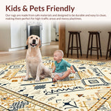 Stylish Minimalist Hexagonal Shapes(Beige)