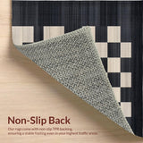 Stylish Distressed Checker Design(Black)