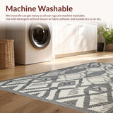 Chic High Low Trellis Design(Gray)