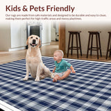 Contemporary Blue Geometric Elegance(Blue)