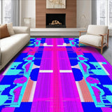 Chic Contemporary Electric Guitar Print(Blue)