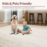 Artisan Crafted Woolen Area Cream Beige Neutral Floor Covering(Beige)