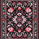 Vintage Floral Medallion Design(Black)