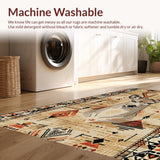 Ultra Soft Area Rug, Non Slip, Stain Resistant, Washable Area Rugs for Living Room, Bedroom, Vibrant Natural Palette Animal Print(Beige)