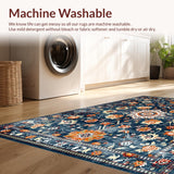Stylish Non Slip Ogee Texture(Blue)
