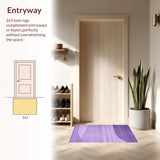 Ultra Soft Area Rug, Non Slip, Stain Resistant, Washable Area Rugs for Living Room, Bedroom, Elegant Shaggy Contemporary Look(Purple)