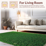 Ultra Soft Area Rug, Non Slip, Stain Resistant, Washable Area Rugs for Living Room, Bedroom, Serene Nature-Inspired Green Palette(Green)