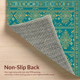 Eclectic Teal Medallion Print(Green)