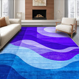 Ultra Soft Area Rug, Non Slip, Stain Resistant, Washable Area Rugs for Living Room, Bedroom, Chic Ombre Gradient Harmony(Purple)