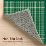 Coastal Vibe Green Plaid Motif(Green)