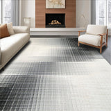 Ultra Soft Area Rug, Non Slip, Stain Resistant, Washable Area Rugs for Living Room, Bedroom, Chic Farmhouse Door Mat with Black and White Stripes for Entryway(Gray)