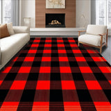 Artful Checkered Play Area(Red)