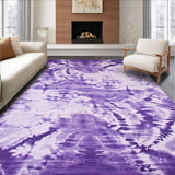 Ultra Soft Area Rug, Non Slip, Stain Resistant, Washable Area Rugs for Living Room, Bedroom, Whimsical Colorful Soft Texture(Purple)