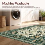 Ultra Soft Area Rug, Non Slip, Stain Resistant, Washable Area Rugs for Living Room, Bedroom, Rustic Nature Inspired Patterns(Beige)
