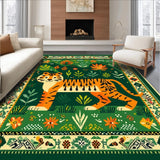 Lush Exotic Wildlife Imagery(Green)