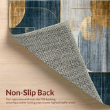 Artistic Navy and Gold Mosaic Theme(Blue)