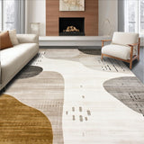 Ultra Soft Area Rug, Non Slip, Stain Resistant, Washable Area Rugs for Living Room, Bedroom, Abstract Art Area Modern Runner Non Slip Floor Accent(Gray)