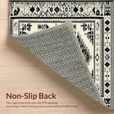 Ethnic Inspired Handwoven Area With Distinctive Geometric(Black)