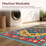Ultra Soft Area Rug, Non Slip, Stain Resistant, Washable Area Rugs for Living Room, Bedroom, Antique Inspired Bedroom Plush Meditation Carpet(Gold)
