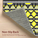 Contemporary Abstract Diamond Layout(Yellow)