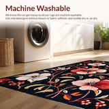 Luxurious Dark Floral Composition(Black)