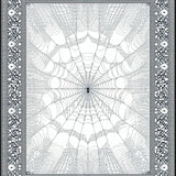 Eerie Black and White Web Motif(Gray)