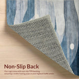 Ultra Soft Area Rug, Non Slip, Stain Resistant, Washable Area Rugs for Living Room, Bedroom, Tranquil Soft Blue Toned Elegance(Blue)