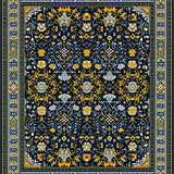 Ultra Soft Area Rug, Non Slip, Stain Resistant, Washable Area Rugs for Living Room, Bedroom, Classic Stripe(Blue)