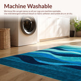 Contemporary Flowing Wave Art(Blue)