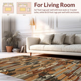 Ultra Soft Area Rug, Non Slip, Stain Resistant, Washable Area Rugs for Living Room, Bedroom, Nature-Inspired Non-Slip Bedroom Wildlife Carpet(Beige)