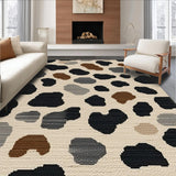 Ultra Soft Area Rug, Non Slip, Stain Resistant, Washable Area Rugs for Living Room, Bedroom, Unique Soft Toned Animal Aesthetic(Beige)