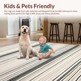 Transitional Striped Earthy Tones(Beige)