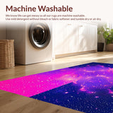 Ultra Soft Area Rug, Non Slip, Stain Resistant, Washable Area Rugs for Living Room, Bedroom, Illuminated Cosmic Harmony Design(Pink)