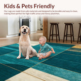 Modern Abstract Area Plush Design(Blue)