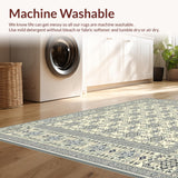 Ultra Soft Area Rug, Non Slip, Stain Resistant, Washable Area Rugs for Living Room, Bedroom, & Non Shedding Grey Beige(Beige)