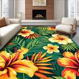 Ultra Soft Area Rug, Non Slip, Stain Resistant, Washable Area Rugs for Living Room, Bedroom, Elegant Multicolored Medallion Design(Yellow)