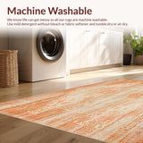 Kitchen Runner with Boho Retro Vintage Style(Orange)