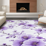 Ultra Soft Area Rug, Non Slip, Stain Resistant, Washable Area Rugs for Living Room, Bedroom, Elegant Shaggy Lavender Aesthetic(Purple)